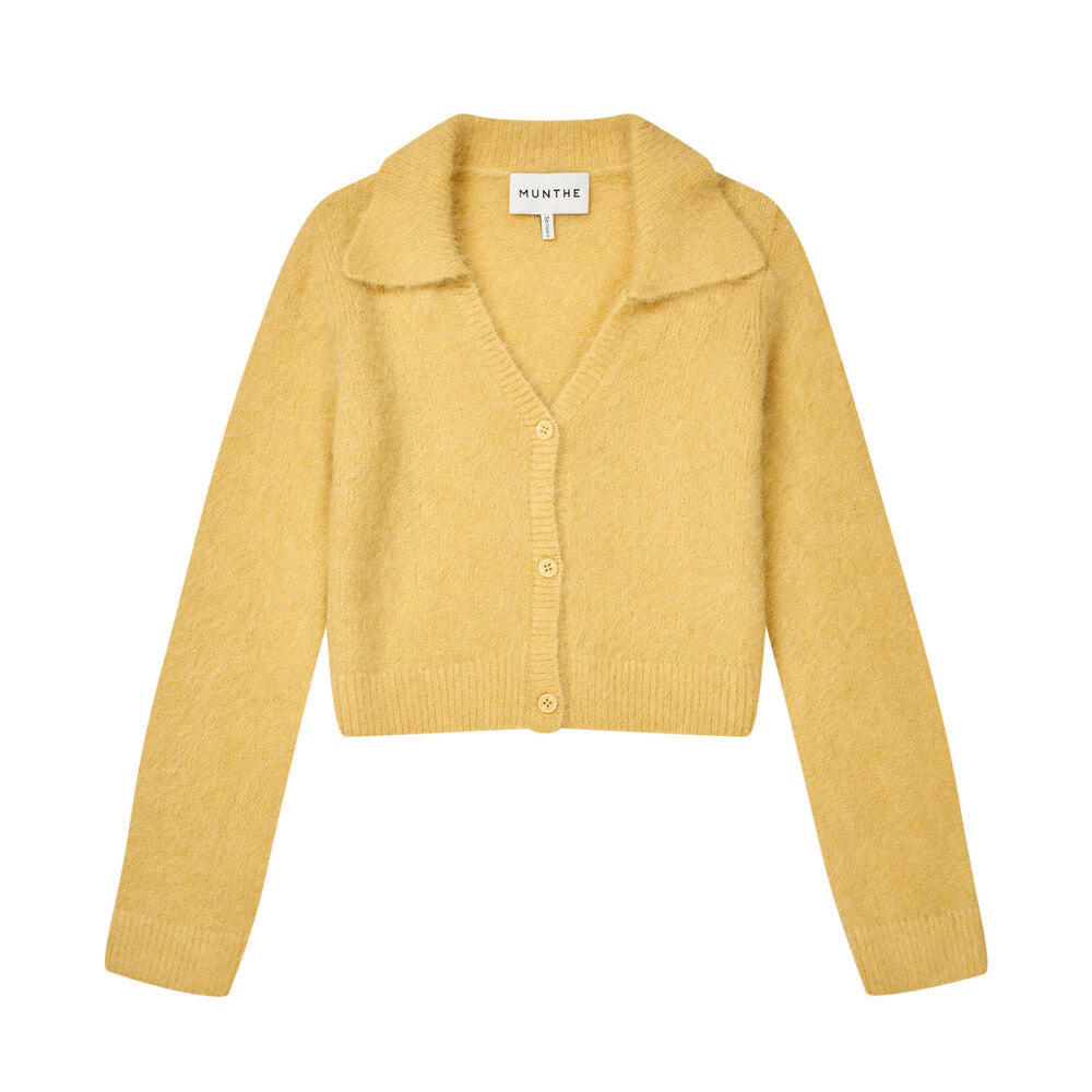 Roxas polo cardigan - Lemon